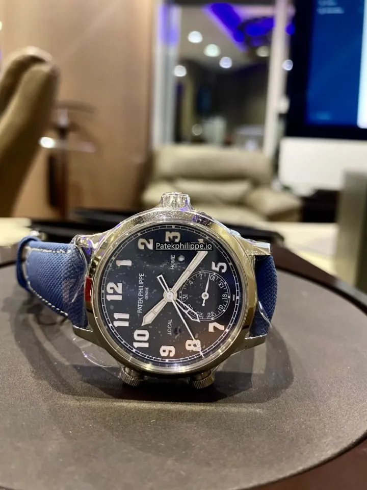 Alternative view of Patek Philippe Travel Time 7234a-001 37.5MM Steel Case Automatic