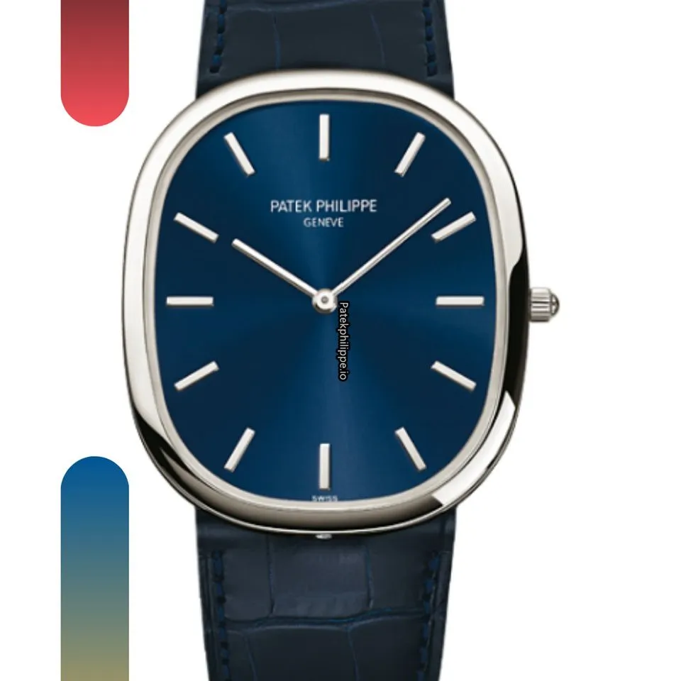 Patek Philippe Golden Ellipse 5738p-001 34.5x39.5MM Platinum Case Automatic