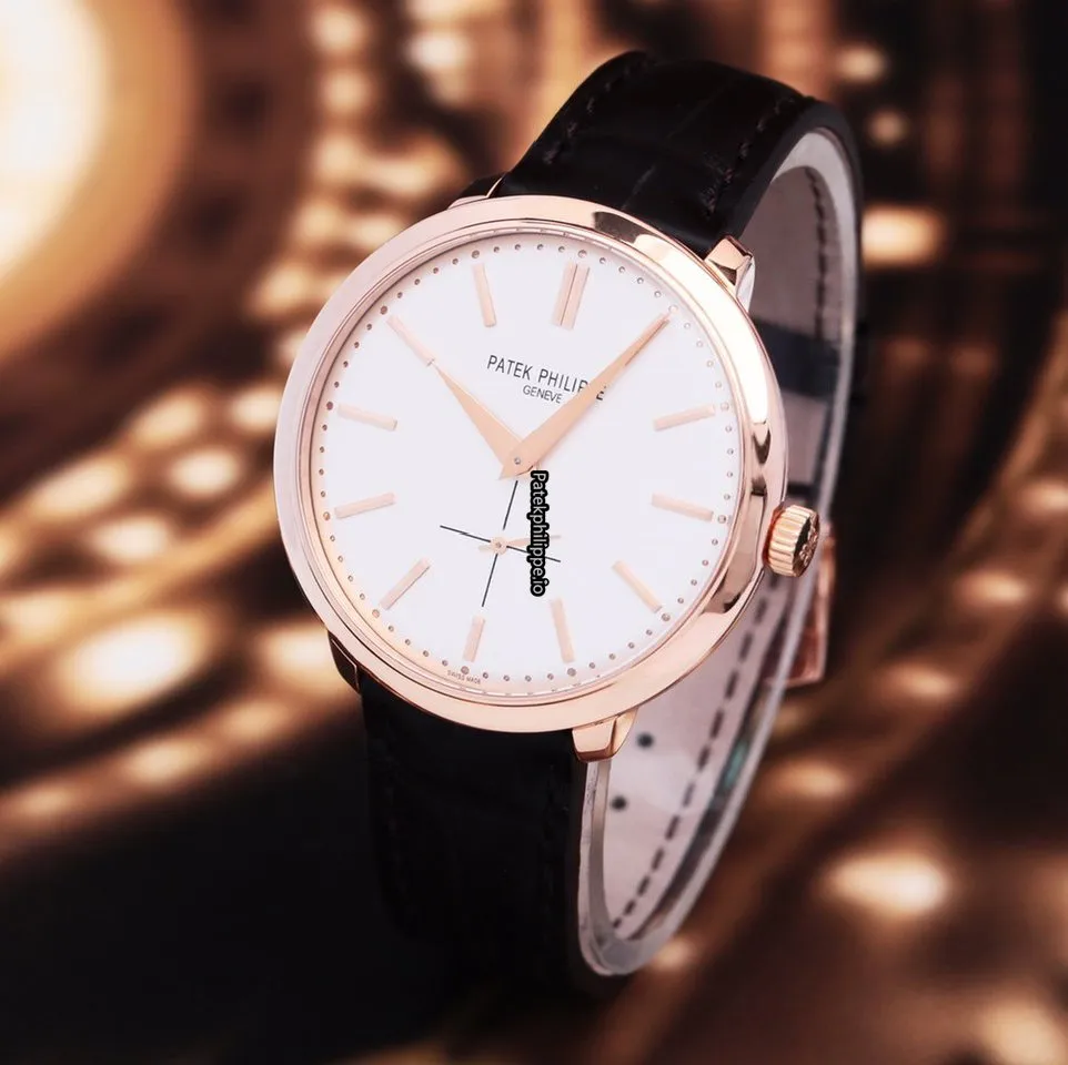Alternative view of Patek Philippe Calatrava 5123r-001 38MM Rose Gold Case Manual Winding