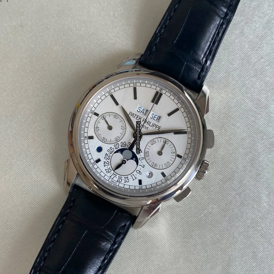 Alternative view of Patek Philippe Perpetual Calendar 5270g-001 41MM White Gold Case Manual Winding