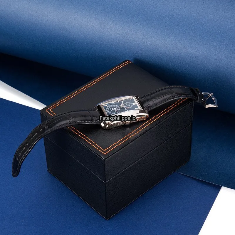 Alternative view of Patek Philippe Gondolo 5200g-001 32.4x46.9MM White Gold Case Manual Winding