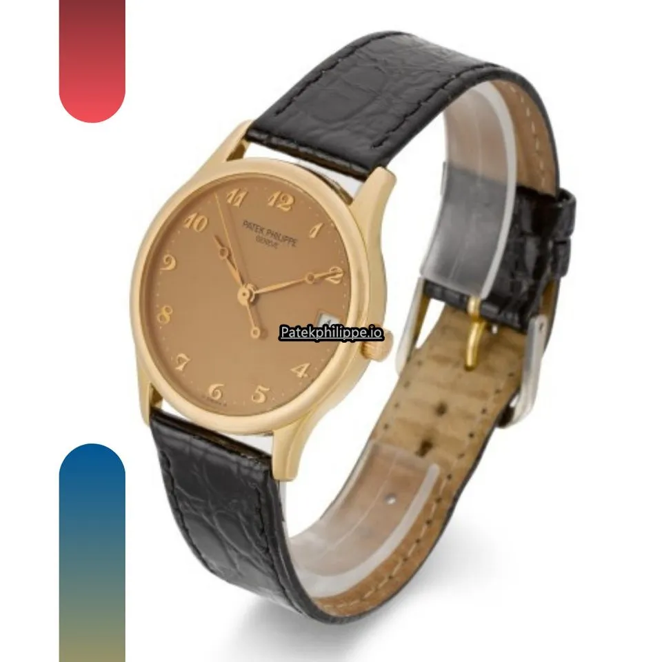 Alternative view of Patek Philippe Calatrava 3998r 34MM Rose Gold Case Automatic