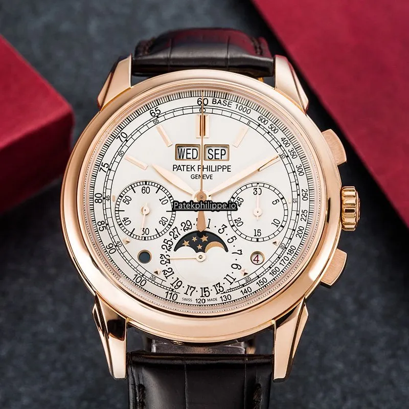 Alternative view of Patek Philippe Perpetual Calendar 5270r-001 41MM Rose Gold Case Manual Winding