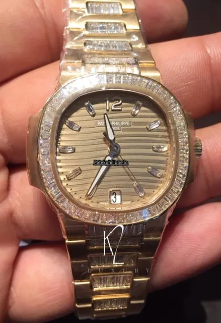 Patek Philippe Nautilus 7014/1r-001 Rose Gold Case Quartz