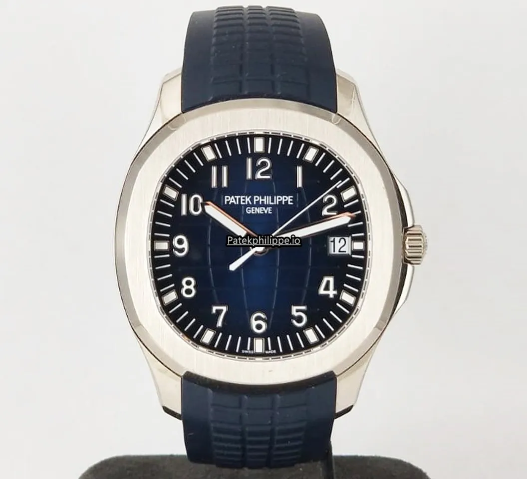 Alternative view of Patek Philippe Aquanaut 5168g-001 42.2MM White Gold Case Automatic