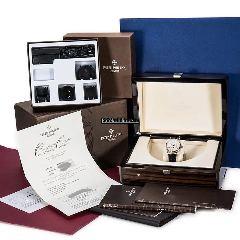 Alternative view of Patek Philippe Perpetual Calendar 5159g-001 38MM White Gold Case Automatic