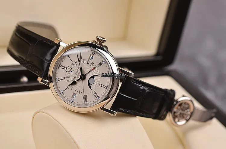 Alternative view of Patek Philippe Perpetual Calendar 5159g-001 38MM White Gold Case Automatic