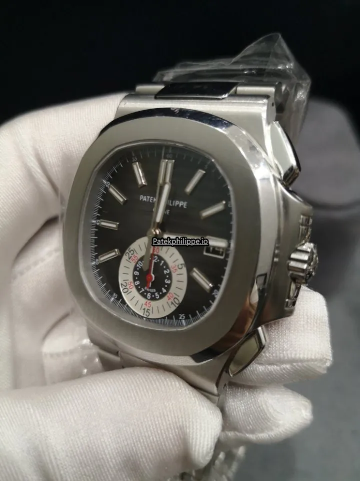 Alternative view of Patek Philippe Nautilus 5980/1a-001 40.5x44MM Steel Case Automatic