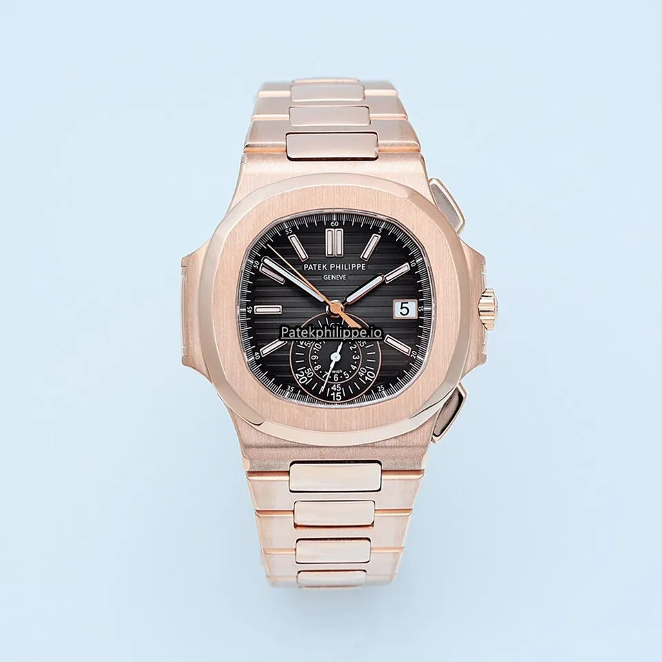 Patek Philippe Nautilus 5980/1r-001 40.5MM Rose Gold Case Automatic
