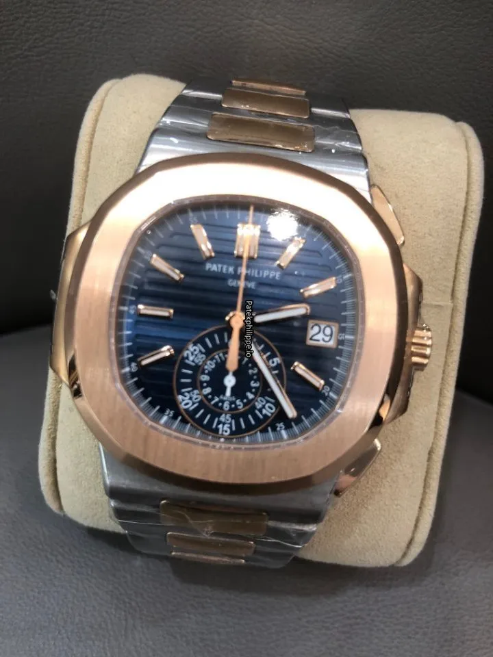 Alternative view of Patek Philippe Nautilus 5980/1ar-001 Rose Gold Case Automatic