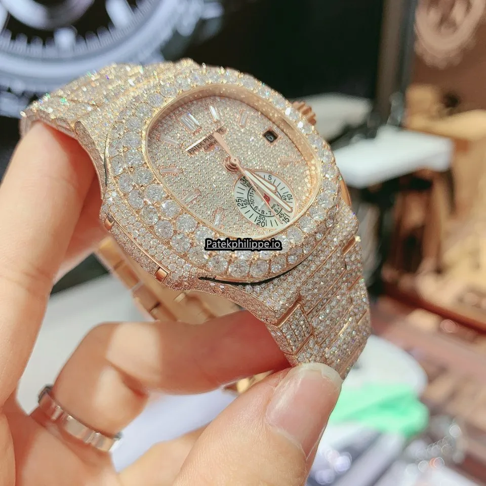 Alternative view of Patek Philippe Nautilus 5980/1a-001 40.5x44MM Rose Gold Case Automatic