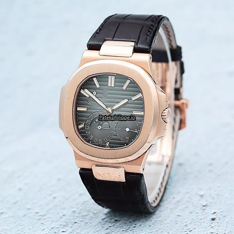 Alternative view of Patek Philippe Nautilus 5712r 40x38MM Rose Gold Case Automatic