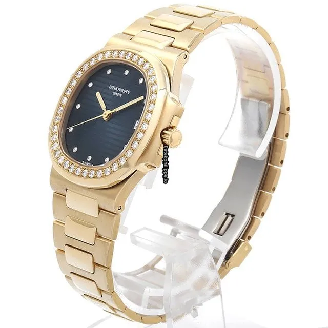 Alternative view of Patek Philippe Nautilus 3800/3j 37x34MM Yellow Gold Case Automatic