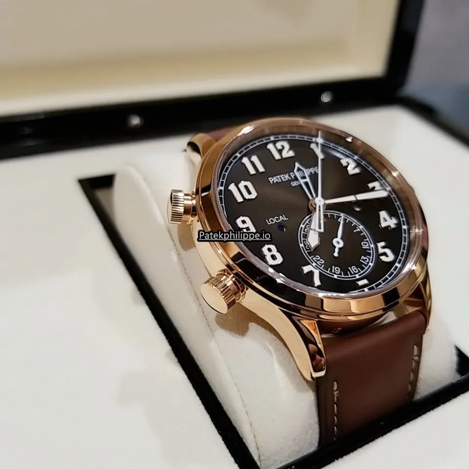 Patek Philippe Travel Time 5524r-001 42MM Rose Gold Case Automatic