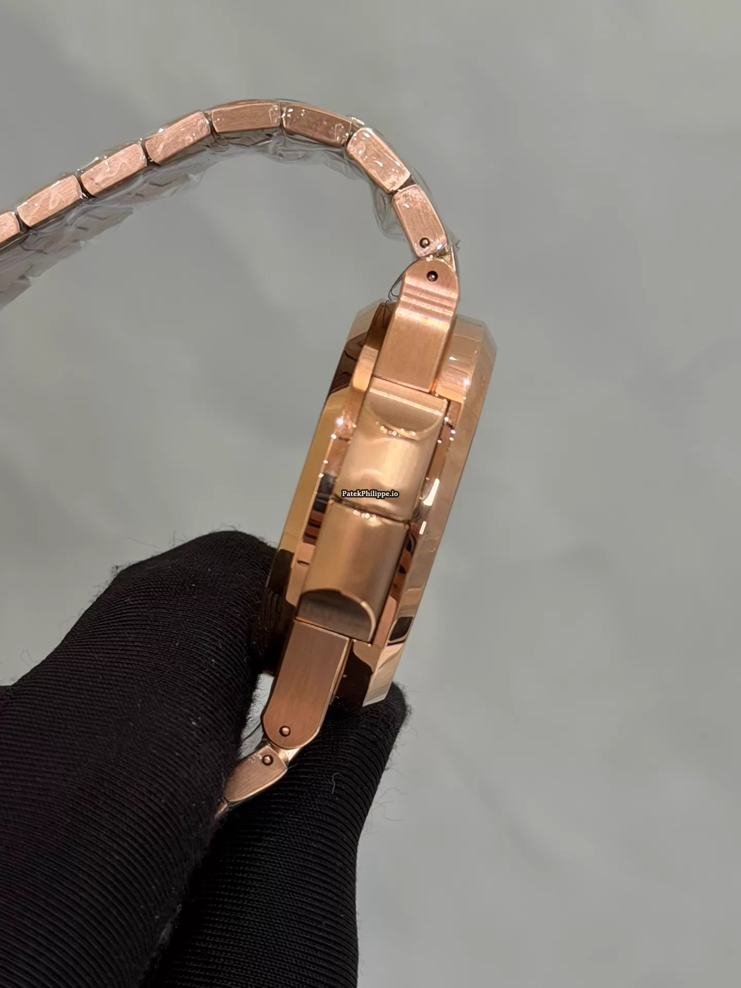Patek Philippe Nautilus 5990 Rose Gold Blue Dial Super Clone Travel Time Chronograph Full Functions - Image 5