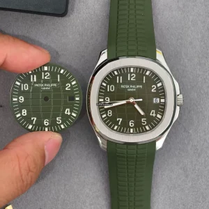 Aquanaut Green Grenade 42mm White Gold Plated Automatic 324 SC Decorated Movement