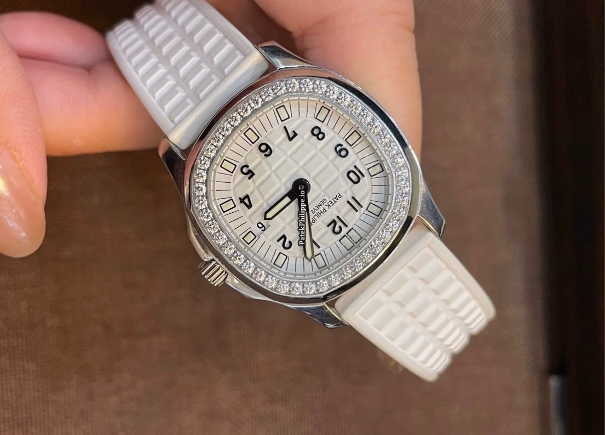 Aquanaut Luce 5067A White Dial Diamond Steel Quartz Ladies Watch - Image 5