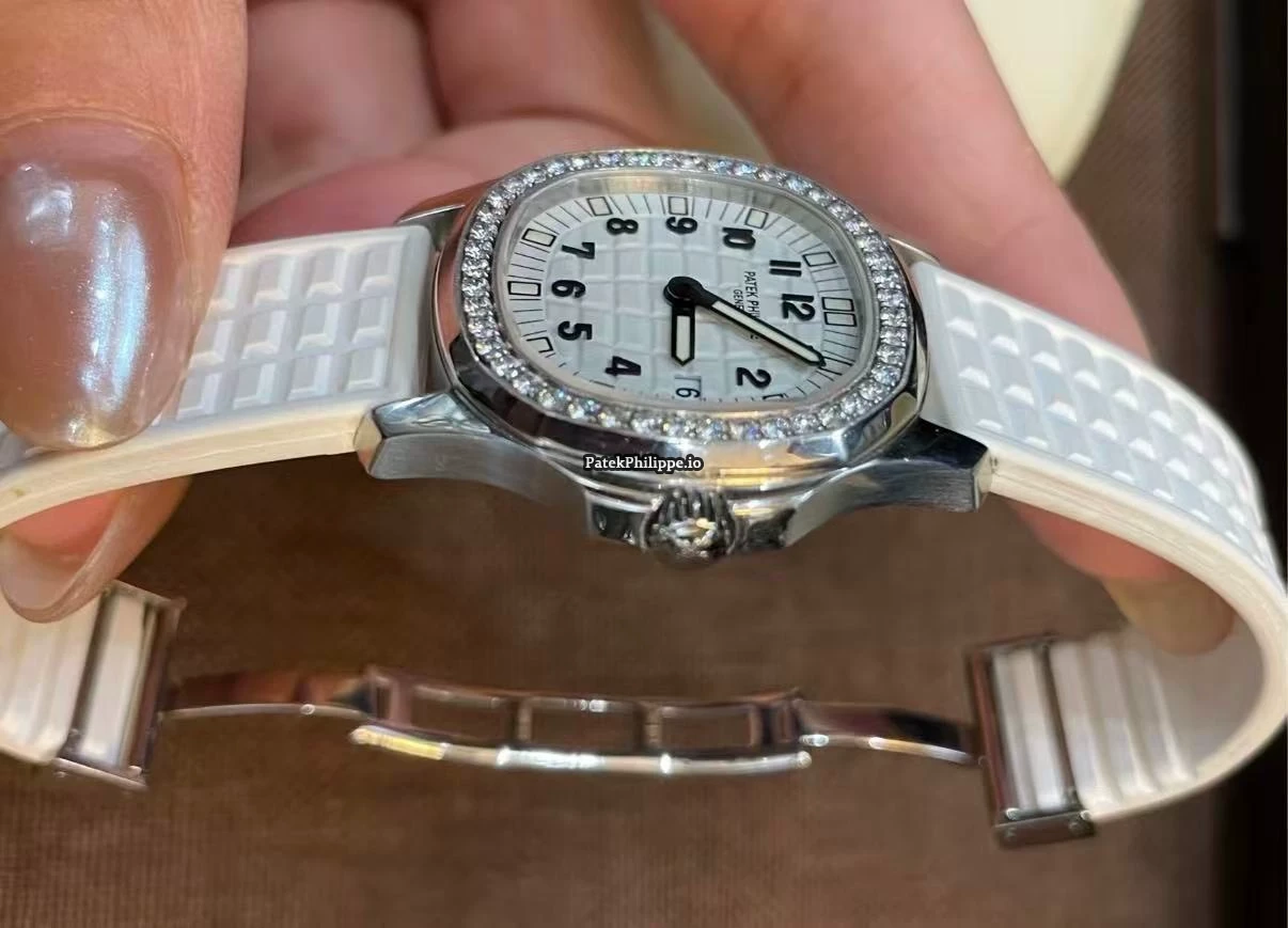 Aquanaut Luce 5067A White Dial Diamond Steel Quartz Ladies Watch - Image 7
